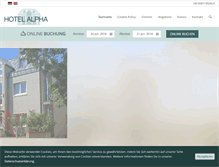 Tablet Screenshot of hotel-alpha.de